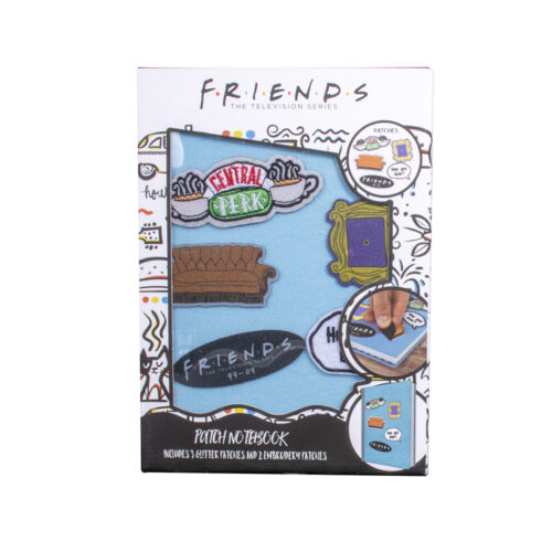 friends patch notebook packaging