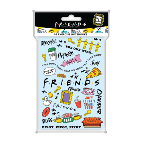 Friends A6 Exercise Notebook - Icons