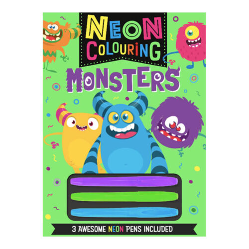 Neon Colouring Monsters