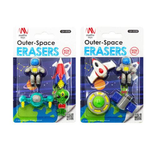 Fancy Eraser Set: Outer Space Explorer