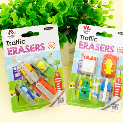 Fancy Eraser Set: Traffic