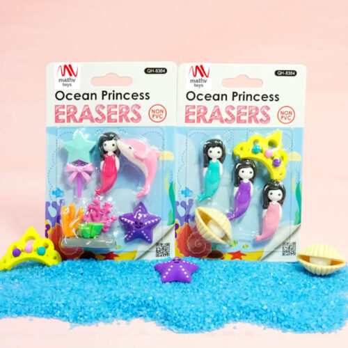 Fancy Eraser Set: Ocean Princess
