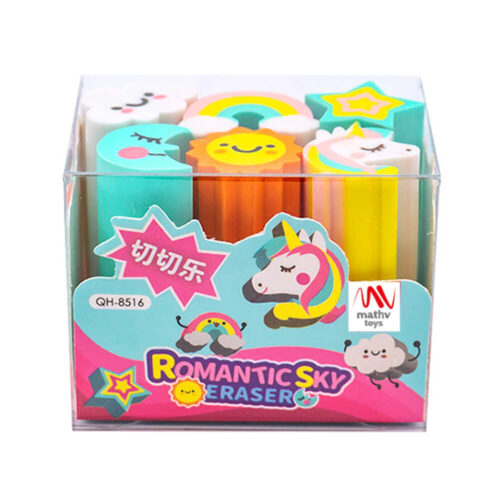 Fancy Eraser Set: Romantic Sky Unicorns