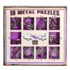 473359 10 metal puzzles purple set