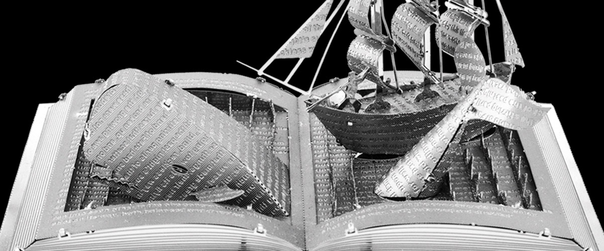 Moby Dick Book Sculpture Metal Earth