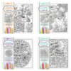 Artists Colouring Canvas - Set of 4