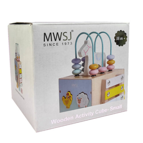 Wooden Activity Cube-Small