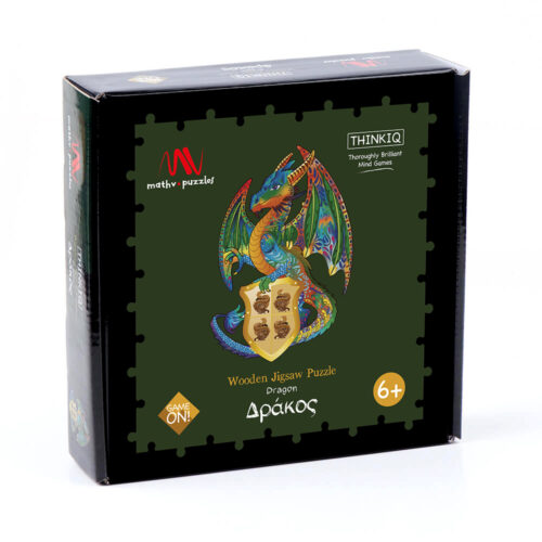 Wooden Jigsaw Puzzle - Dragon box
