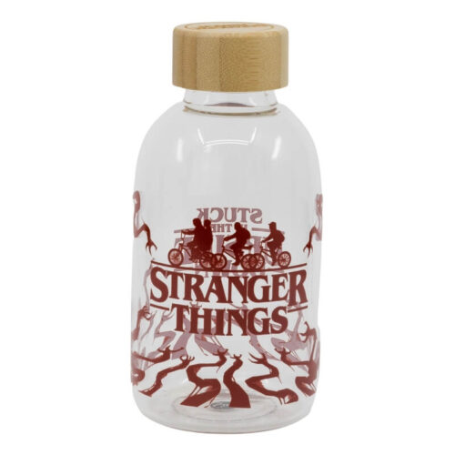 stranger things glass bottle 620 ml